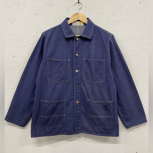 Golden Horse Other - Vintage 60s/70s Golden Horse Denim Chore / Farm Jacket, Size 40, Fits M/L